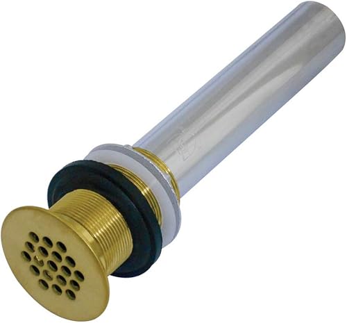 Kingston Brass KB4007 Fauceture Grid Drain without Overflow, latón cepillado, 8.25 x 2.25 x 2.25 pulgadas