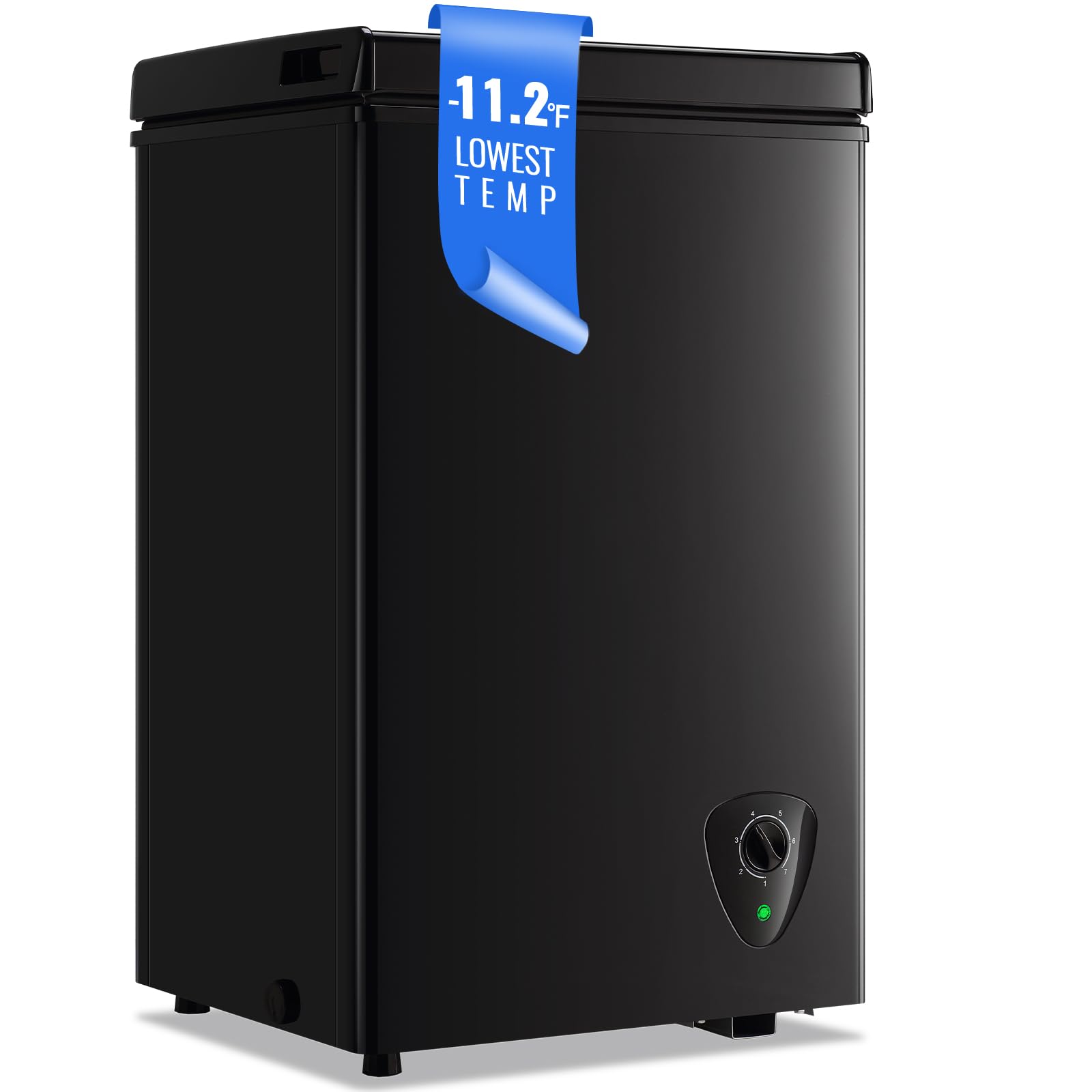 WANAI D-LG-50 Chest Freezer Black