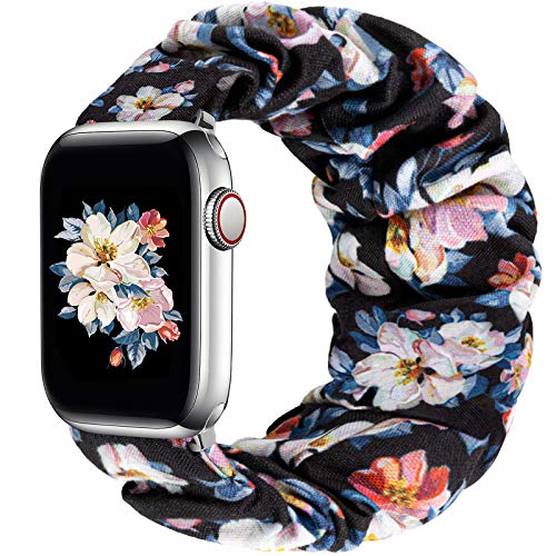 Image of Greatfine Scrunchie Band Compatible with Apple Watch Bands 38mm 40mm 41mm 42mm 44mm 45mm 46mm 49mm Women, Elastic Scrunchie Watch Strap for iWatch Watch Series 11 10 9 8 7 6 5 4 3 2 1 SE 3 2 Ultra 3 2
