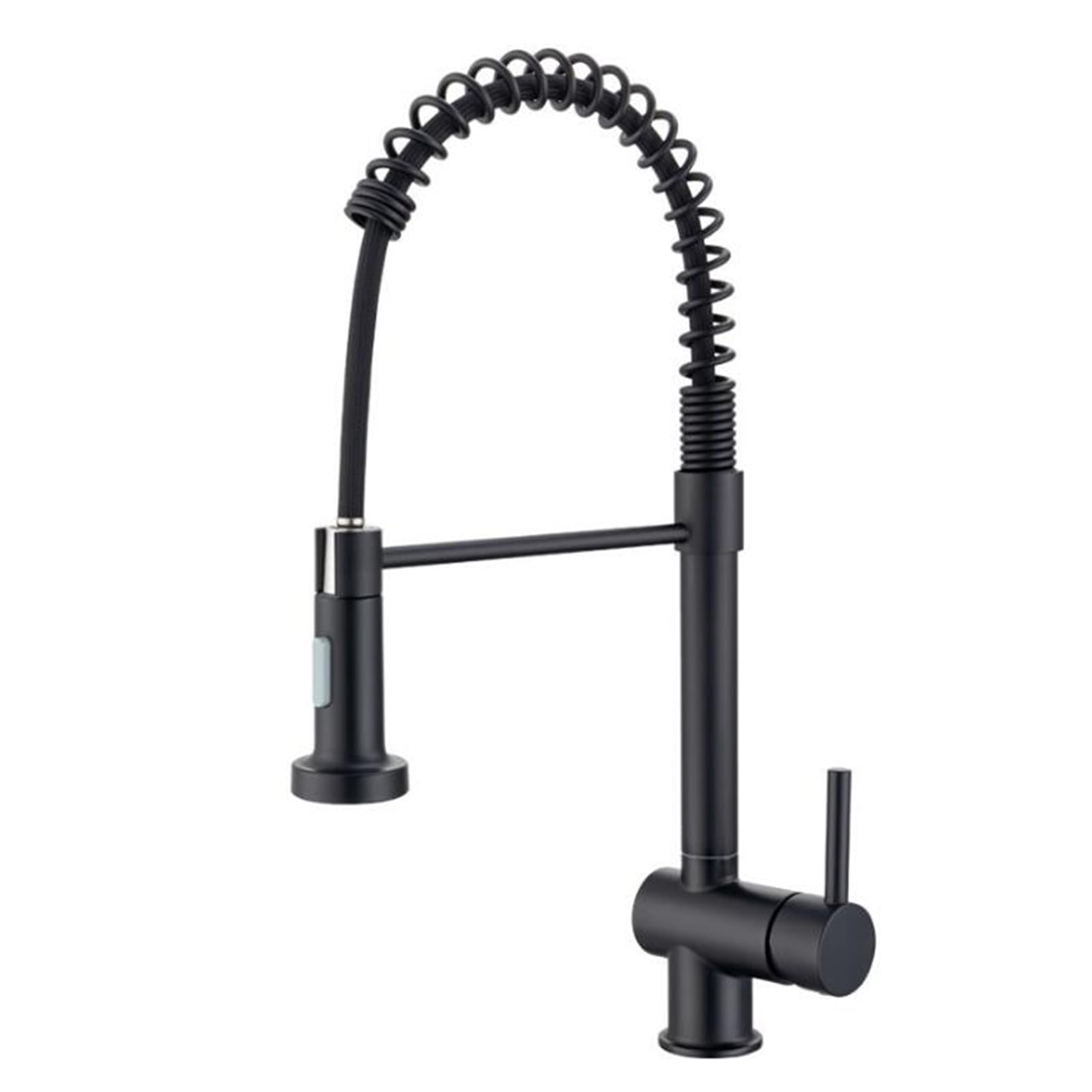 ZYCHSJXA Kitchen Taps Mixer with Pull Out Spray Stainless Steel Tap Swivel 2 Modes-Black