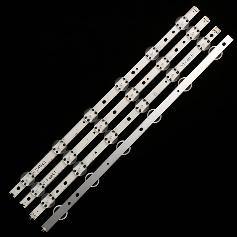 LILYY Tira de LED for Tira de Led 49uj670v for 49UV340C 49UJ6565 49UJ670V 49 V17 ART3 2862 2863 6916L-2862A 6916L-2863A V1749L1(4PCS(1TV))