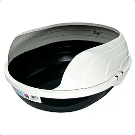 Caixa de Areia Alta Furba Prime para Gatos Bandeja Higiênica com Borda Alta 47x38x19cm Preta