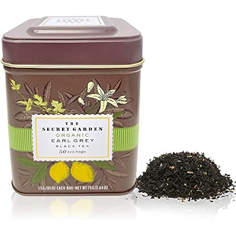 Secret Garden Organic Earl Grey Ceylon Black Tea - 50 Packets Cover