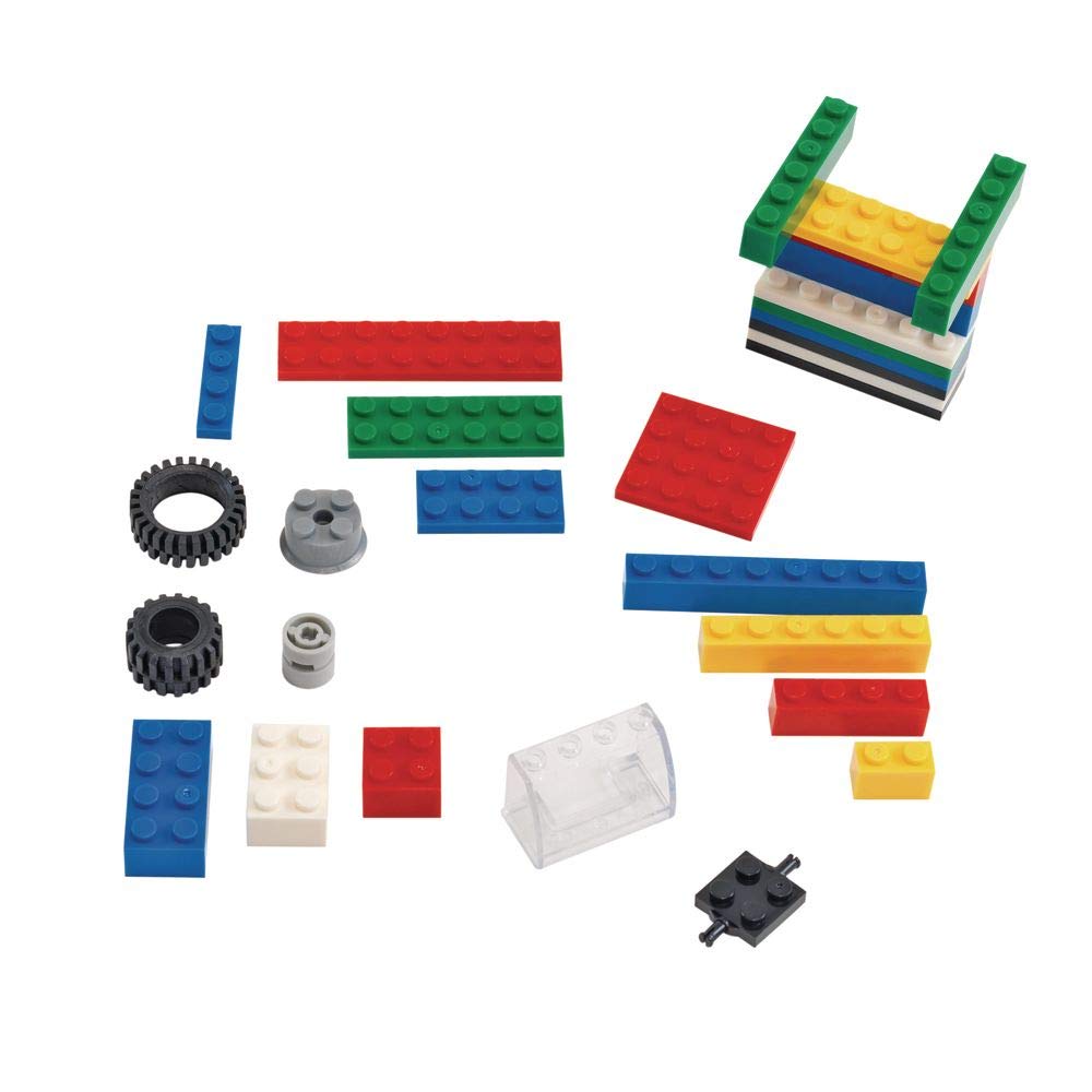 Excellerations Standard Building Bricks, 800 Pc Value Pack with Storage, STEM Toys, Blocks, Builders, Manipulatives, Assorted Colors and Sizes, Preschool