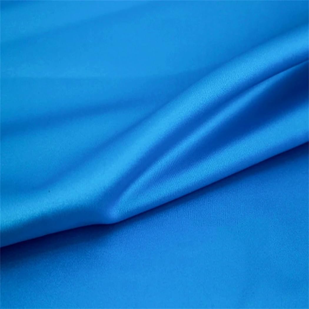 Generic Tkanina,Zagęszczona Matowa Tkanina Satynowa Do Sukien Odzież Cheongsam Szycie Tkanina Miękka Tkanina/Marynarka Niebieska/1,5 * 1M