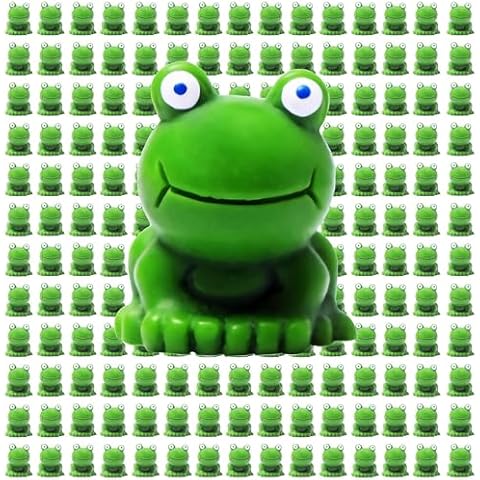 NIBERDA 200 Pack Miniature Resin Frogs Cover