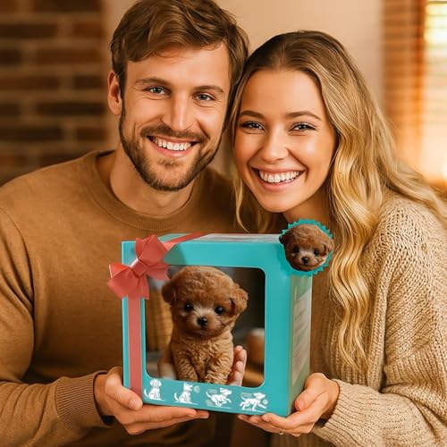 كلب آلي جديد بالذكاء الاصطناعي جرو تفاعلي ذكي وواقعي من القطيفة للبالغين مع وظائف المشي والنباح وهز الذيل