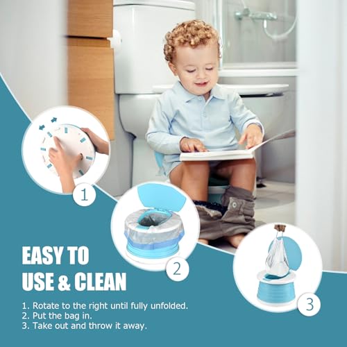 image for VISATOR Portable Potty for Toddler Travel Foldable Potty Seat for Todd