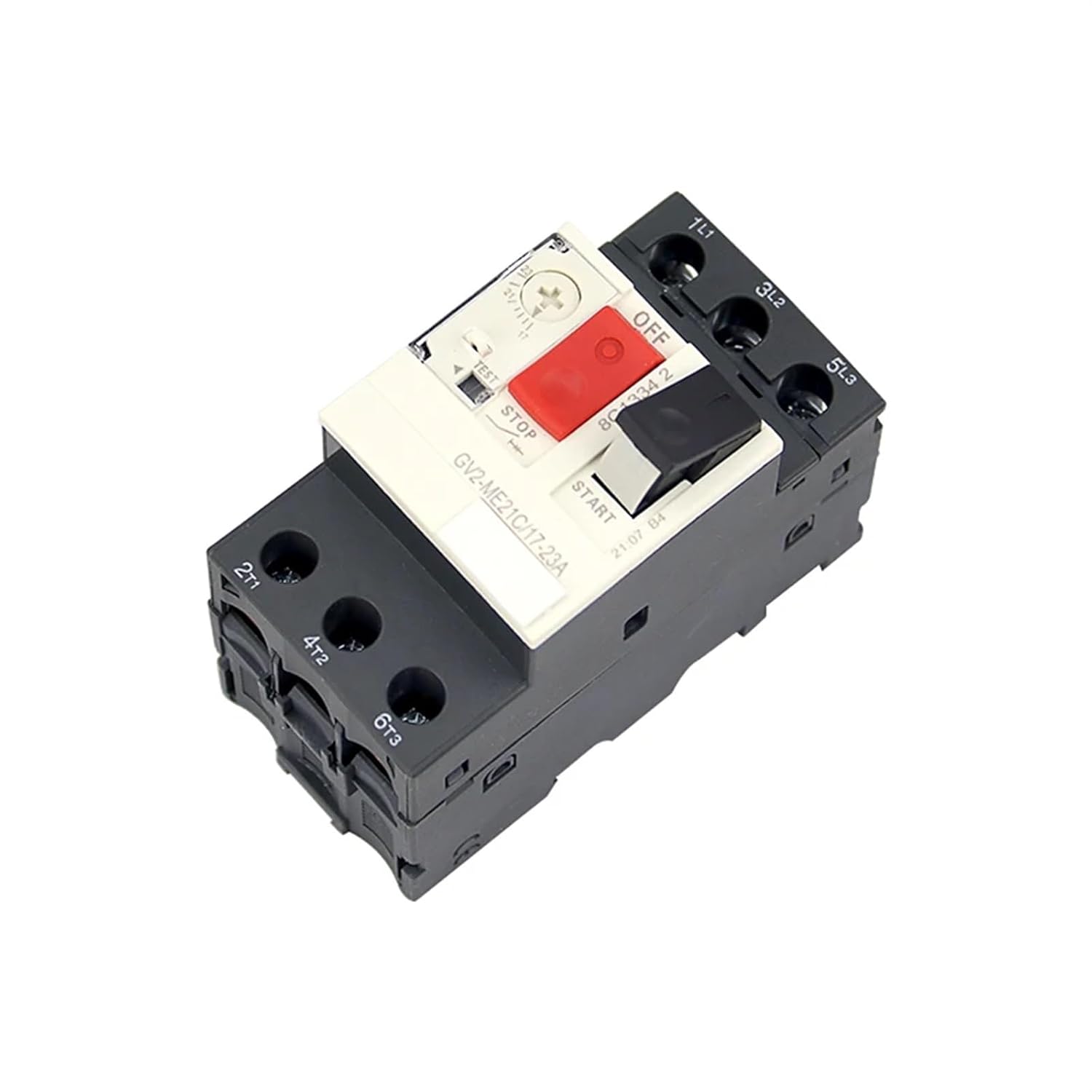 Motor Protection Circuit Breaker 3P Thermal Magnetic Type Motor Breaker Circuit Breaker Push Button (Size : ME10C 4-6.3A)