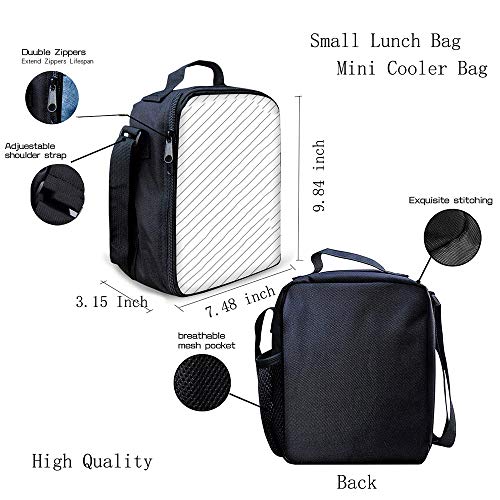 Kiuloam Solar System Planets Kids Small Lunch Box Children's Insulated Lunch Bag With Zipper Shoulder Strap Cooler Lunch Tote For Boys Girl Preschool Office Picnic #TOP4