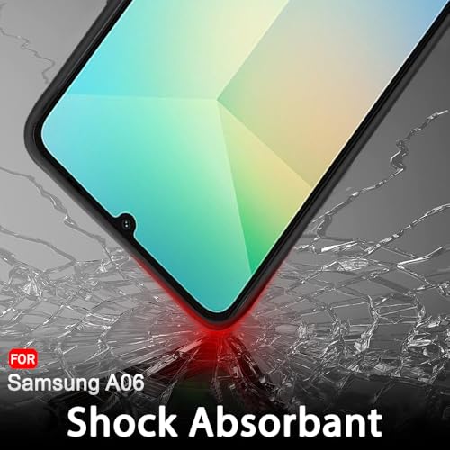 Image of TheGiftKart Sleek Back Cover Case for Samsung Galaxy A06 | Slim Fit Protective Design | Ultra Matte Finish | Camera Protection Bump | Soft Silicon Back Cover for Samsung Galaxy A06 (Silicone, Black)