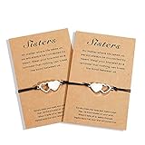 UNGENT THEM 2 Sisters Gifts from Sister Bracelets Best Friend Friendship Birthday Christmas Valentines