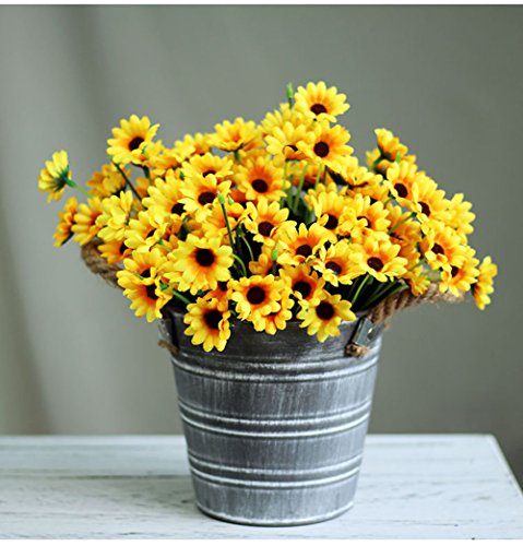 Artfen Artificial Sunflower 2 Bouquet Artificial Flowers Fake Sunflowers Floral Decor Bouquet Home Hotel Office Wedding Party Garden Craft Art Decor 13 Inch #TOP4