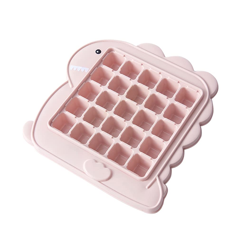 MALSSE Creative Animal Shape Homemade 25 Grid Ice Molds Ice Tray Maker to Make Cube Grinding Tools Cartoon Cute Cube Tray Trays for Freezer Pp Free Easy Release