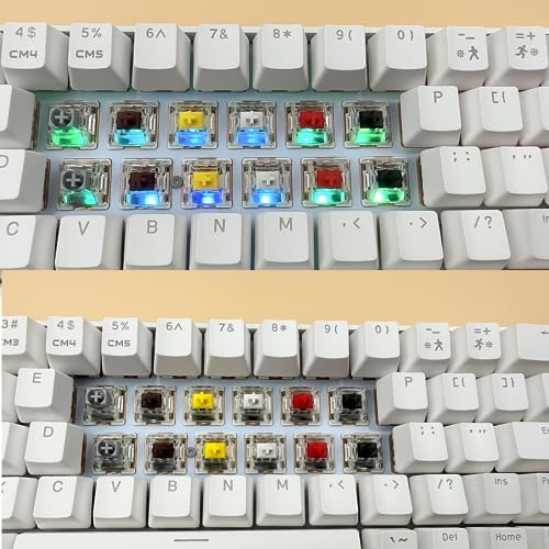Zjmehty Interruptores vermelhos Gateron G Pro 3.0 para teclado mecânico, interruptores lineares de 3