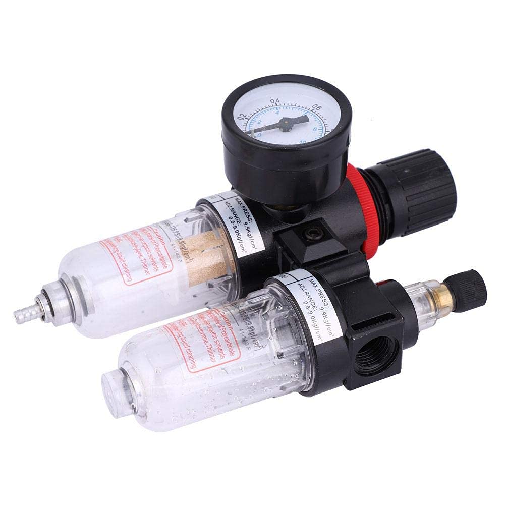 Filtro Separatore Acqua E Aria Per Compressore - Regolatore Di Pressione 1/4 Di Pollice - Foto 5