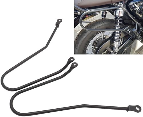 Motaux - Barras de soporte para alforjas Motaux para Triumph Bonneville T100 T120 2016-2023, negro mate