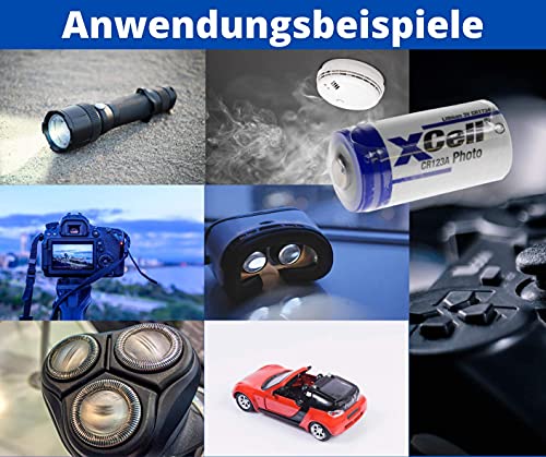 CR123A 10x CR123 DL123A Batterien 3V 1550mAh für verschiedene Anwendungen