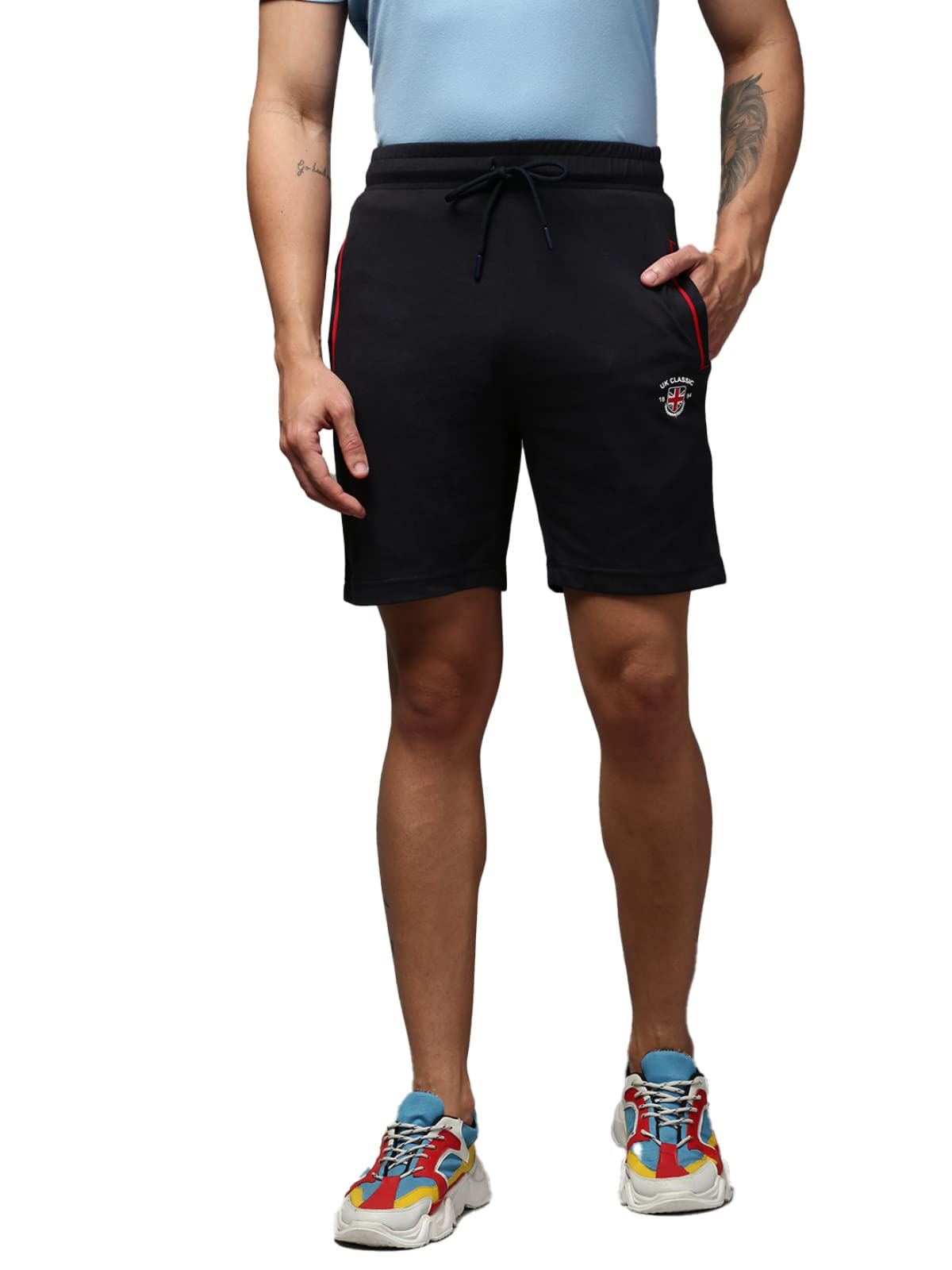 onn UK Classic Shorts for Men| Dual Side Pockets |Cotton Rich|Regular Shorts for Men| Running Shorts for Men|Half Pant Sinker| Ultra Soft, Quick Dry-picture-50