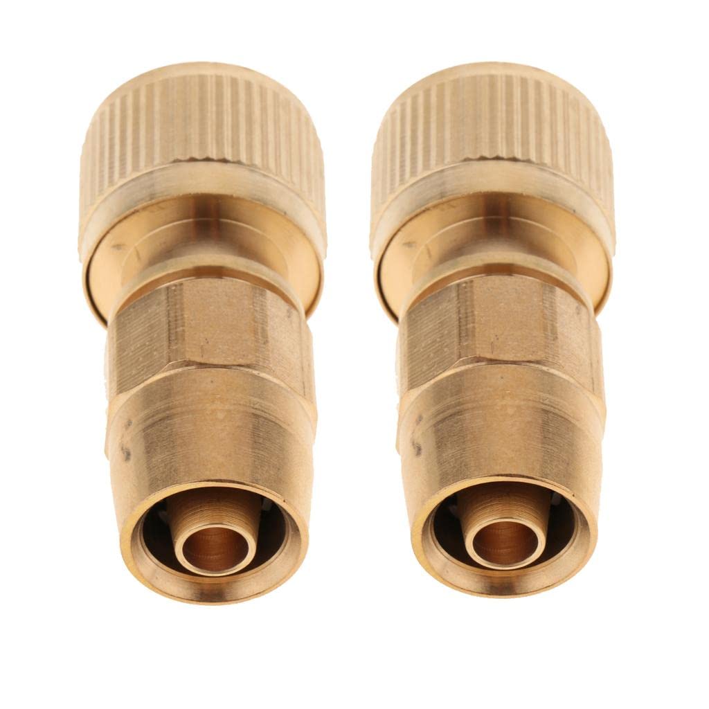 Baoblaze 2 Pieces Brass Garden Expanding Hose Connection Outer Tube Adapter Repair