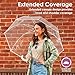 Adult Clear Bubble Rain Umbrella with Dome Canopy and Lightweight Wind and Rain Protection