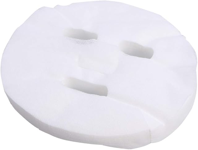 Frcolor 100pcs Disposable Facial Mask White Cosmetic Enlarged Cotton Facial Mask Sheet