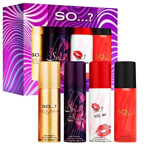 So…? Miss So…? & Galore Mixed Gift Sets Bundle, Body Mist Fragrance Spray (4x50ml) Pack of 3 - Image 4