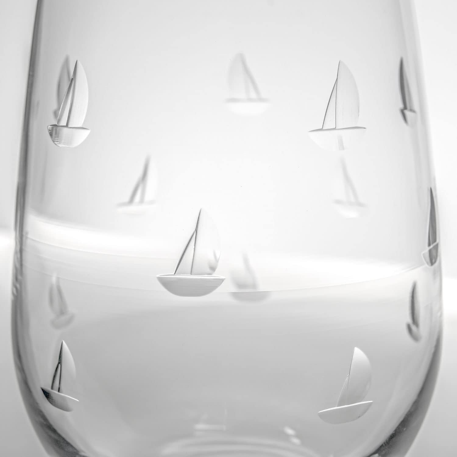 Rolf Glass Sailing All Purpose Wine Glass 18 Ounce | Set of 4 Large Wine Glasses | Lead-Free Glass | Engraved Large Wine Glasses | Proudly Made in the USA - Image 3