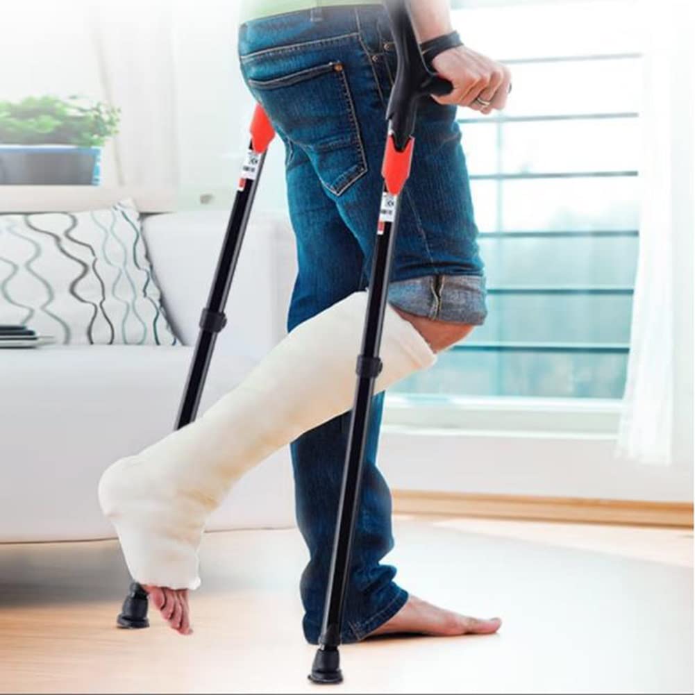 Muletas de Codo para Adultos (x2), Muletas Ajustables para Hombre, Muletas de Caminar Ortopedicas para Mujer, Elegante y Antideslizantes (Color : Green)
