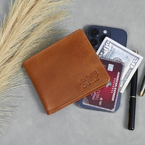 Genuine Leather Wallet for Men – Bifold Slim Wallet with ID Window – Stylish Minimalist Men's Leather Wallet for USA – Durable & Compact Gift Idea4