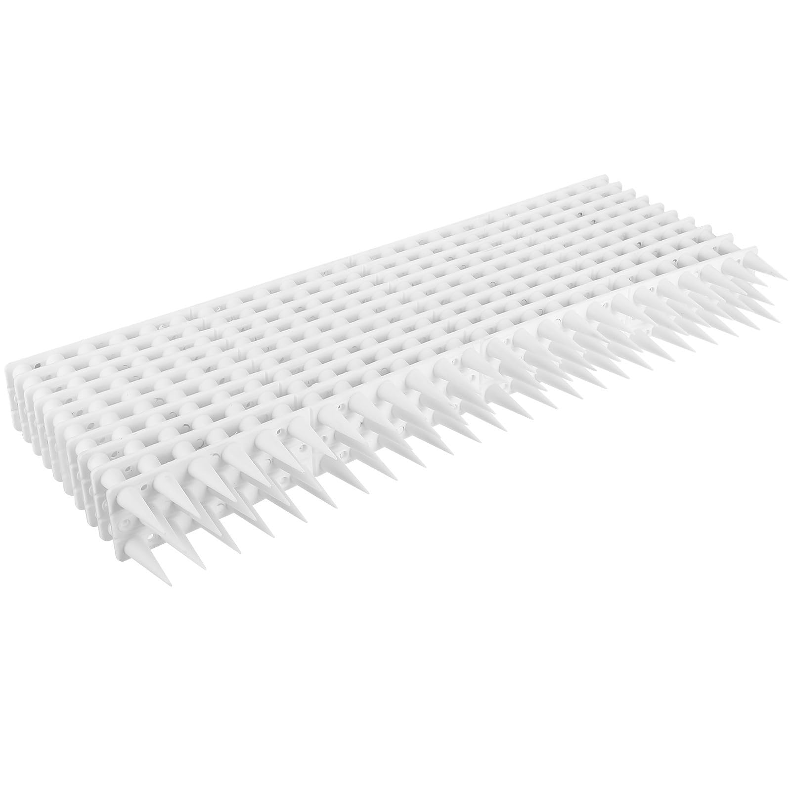Picos anti pájaros para proteger cercas y cornisas con tiras de plástico blanco ULTECHNOVO