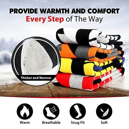 Hikenture Ski Socks, Winter Thermal Socks, Extra Thick Warm Snowboard Socks, Insulated Snow Socks For Men&Women (2-Pack) #TOP2