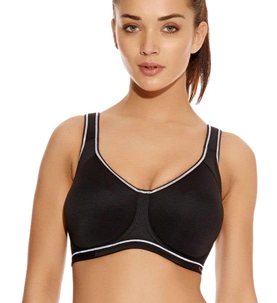 Freya Women's Full Coverage Active Underwire Molded Sports Bra, Black (Storm), 32GG