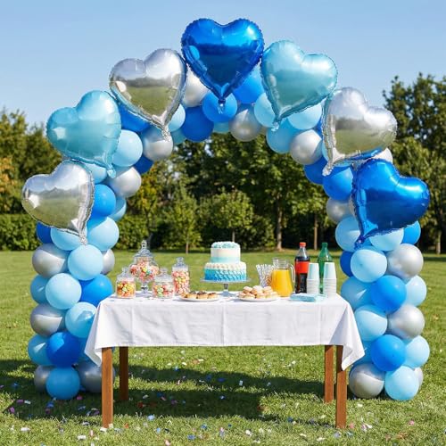 Image of 12 Pcs Colorful Heart Balloons,18 Inch Heart Foil Balloons Love Balloon Valentine Balloon for Birthday Party Wedding Engagement Party Baby Shower Valentine Day Decorations