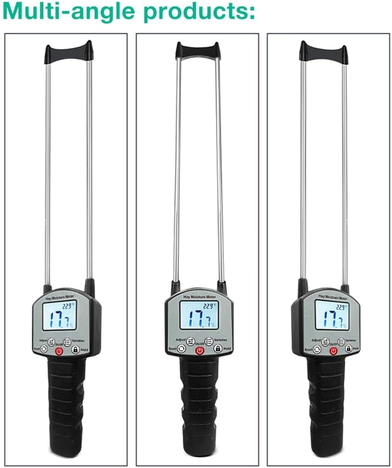 Fwefydwe 穀物のわら、ふすま、レイムス・シネンシス、皇帝竹の草の繊維含有量テストツール用のポータブル干し草水分計
