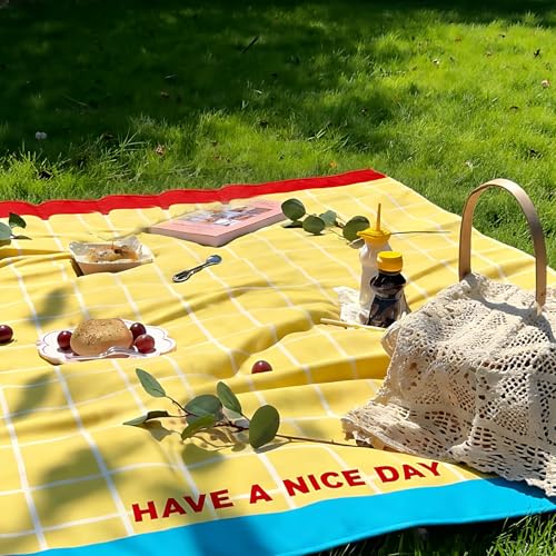 Mantas de picnic impermeables y lavables: juego de 2 alfombrillas portátiles antiarena 6