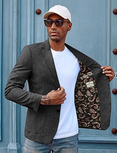 Image of PJ PAUL JONES Mens Casual Sport Coat Blazer Two Buttons Lightweight Business Jackets