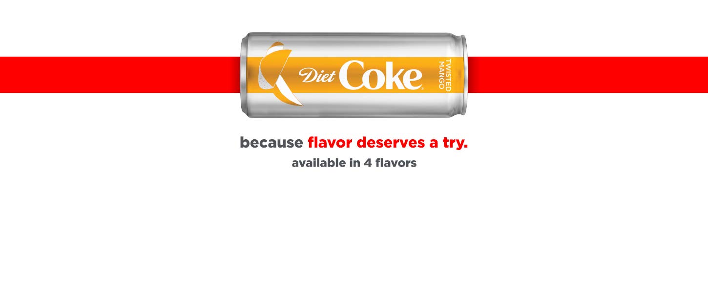 Diet Coke Twisted Mango, 12 fl oz, 8 ct