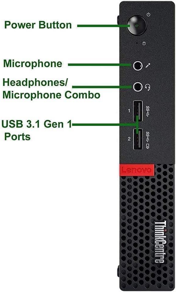 Lenovo ThinkCentre M910Q Tiny Desktop Computer, Intel Core i7-6700T up to 3.6GHz, 32GB DDR4, 1TB SSD, 4K 3-Monitor Support DisplayPort, HDMI, USB Wi-Fi, Bluetooth - Windows 11 Pro (Renewed) - 3