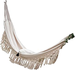 INOOMP Barraca Externa Balanço Interno Para Adultos Tendas De Acampamento De Luxo Para Dormir Em Ambientes Fechados Rede Para Duas Pessoas Pendurada Cama De Dormir Bege Moda Rede De Lona