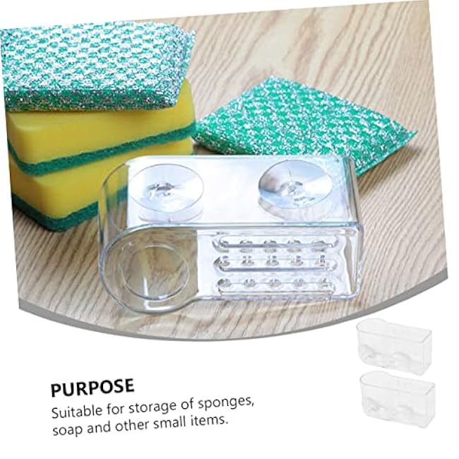 Zerodeko Kitchen Sponge Holder Drying Rack Draining Shelf Scouring Pad Holding Rack for Home