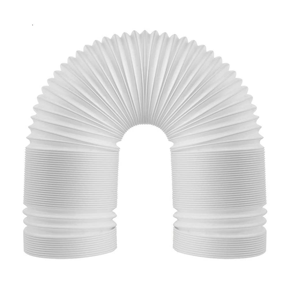 Sgrehjdr 150Mmx1.5m Universal Duct Extension Pipe Telescopic Flexible Air Conditioner Exhaust Hose Accessories Vent Tube For Mobile Air Conditioning(150Mmx1.5m)