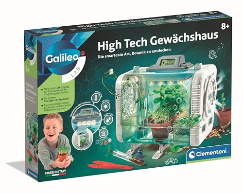 Clementoni Galileo Lab High Tech Gewächshaus - Experimentierkasten & Spielzeug für Kinder ab 8 Jahren von Clementoni 59406
