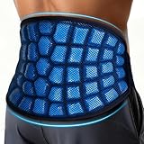 Hilph 2 Hours Long Lasting Ice Pack for Back - Extra Large Ice Pack Wrap with Ice Grid Design for Lower Back, Reusable Cold Compress for Waist, Lower Lumbar, Sciatica, Tailbone, 15.2'' x 9.3''