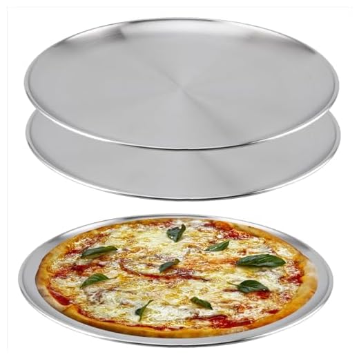 NAMYEUT 3 teglie per pizza in acciaio inox, rotonde, da 26 cm, per campeggio, per pizza, antiaderente