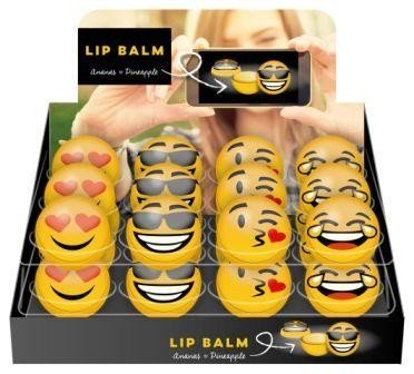 Lote de 24 BáLsamos Labiales "Emoticonos" - Detalles Bodas y Comuniones - Brillos de Labios, Lipgloss, Bálsamos Labiales Baratos Bodas