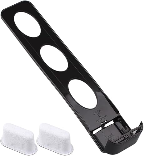 Miniatura 7 de Piezas de repuesto Soporte para filtro de agua con 2 filtros de agua de carbón, compatible con cafetera Cuisinart (blanco)