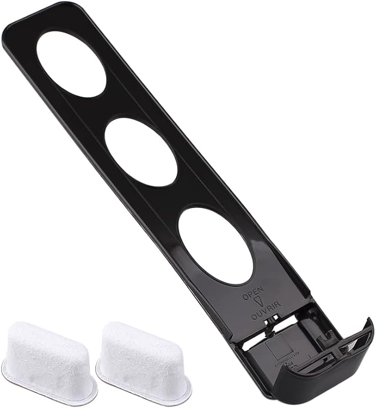 Replacement Parts Water Filter Holder with 2-pack Charcoal Water Filters,Compatible with Cuisinart coffee Maker (black)