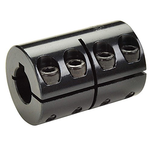 Ruland CLC-23-23-F 1215 Lead-Free Steel Rigid Coupling, One Piece with Keyway, 1.438