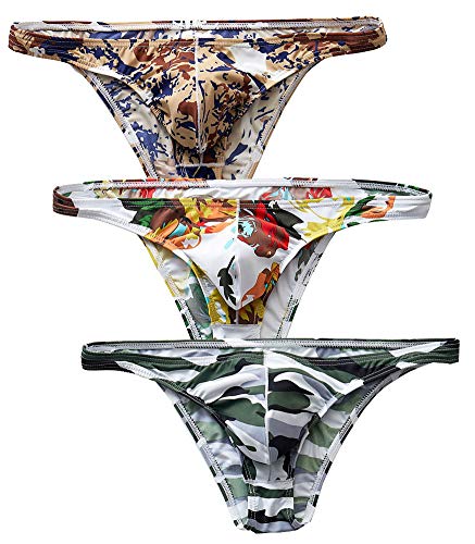 Mens Bikini Underwear Ice Silk Briefs